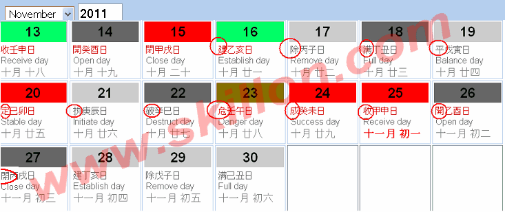 Chinese Calendar Almanac Tong Shu 通書  